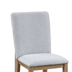 Delphine Gray 19"W Linen Dining Chair (Set of 2) - Ornate Home