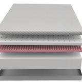 Delphinium White/Gray Cal.King Mattress - Ornate Home