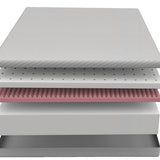Delphinium White/Gray Full Mattress - Ornate Home