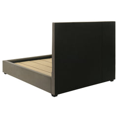 Delsea Light Brown Upholstered Eastern King Platform Bed - Ornate Home