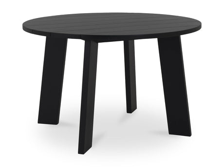 Delta Black Round Outdoor Dining Table - Ornate Home