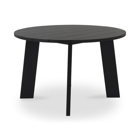 Delta Black Round Outdoor Dining Table - Ornate Home