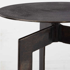 Deltoid Gunmetal Accent Table - Ornate Home
