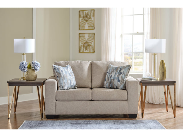Deltona Parchment Loveseat - Ornate Home