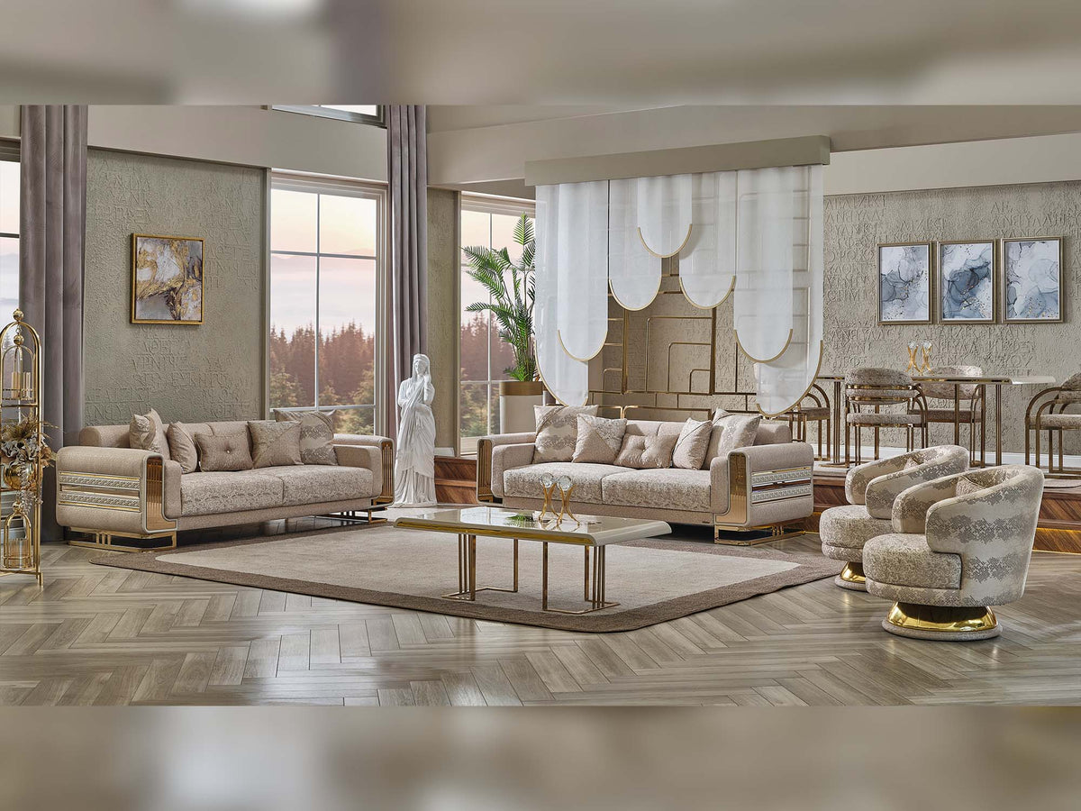 Delux Cream Chair - Ornate Home