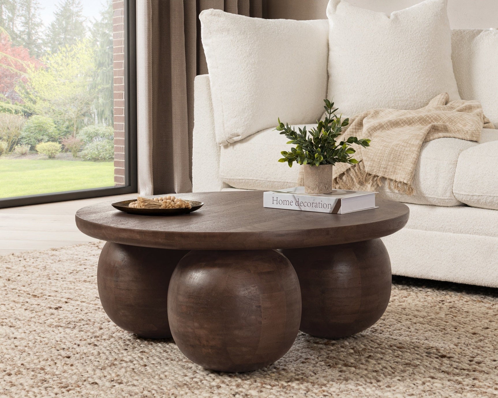 Delyla Brown Coffee Table - Ornate Home