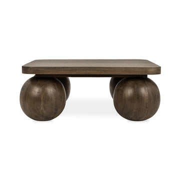 Delyla Pecan Brown Coffee Table - Ornate Home