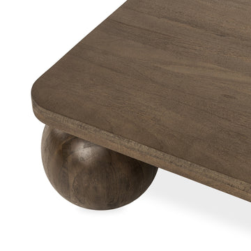 Delyla Pecan Brown Coffee Table - Ornate Home