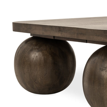Delyla Pecan Brown Coffee Table - Ornate Home