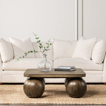 Delyla Pecan Brown Coffee Table - Ornate Home