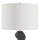 Demelo Black/Brown Stacked Wood Table Lamp - Ornate Home
