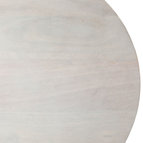 Demetra Whitewash Side Table - Ornate Home