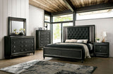 Demetria Metallic Gray California King Bed - Ornate Home