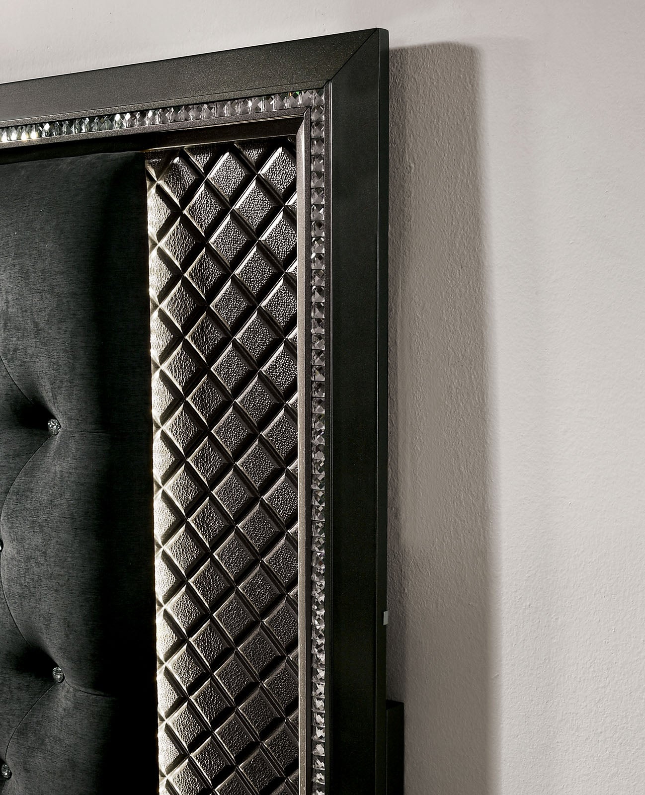 Demetria Metallic Gray California King Bed - Ornate Home