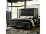 Demetria Metallic Gray California King Bed - Ornate Home
