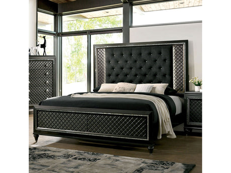 Demetria Metallic Gray California King Bed - Ornate Home