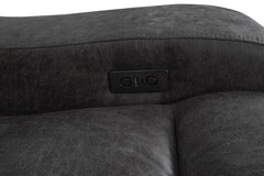 Demetrius Dark Gray Power Loveseat - Ornate Home