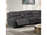 Demetrius Granite Gray Power Sectional - Ornate Home