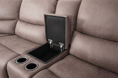 Demetrius Slate Brown Power Sectional - Ornate Home