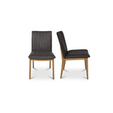 Demi Brown Dining Leather Chair (Set of 2) - Ornate Home