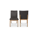 Demi Brown Dining Leather Chair (Set of 2) - Ornate Home