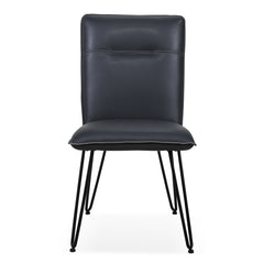 Demi Hairpin Leg Modern Dining Chair in Cobalt (Set of 2) - Ornate Home