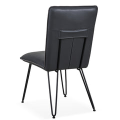 Demi Hairpin Leg Modern Dining Chair in Cobalt (Set of 2) - Ornate Home