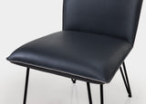 Demi Hairpin Leg Modern Dining Chair in Cobalt (Set of 2) - Ornate Home