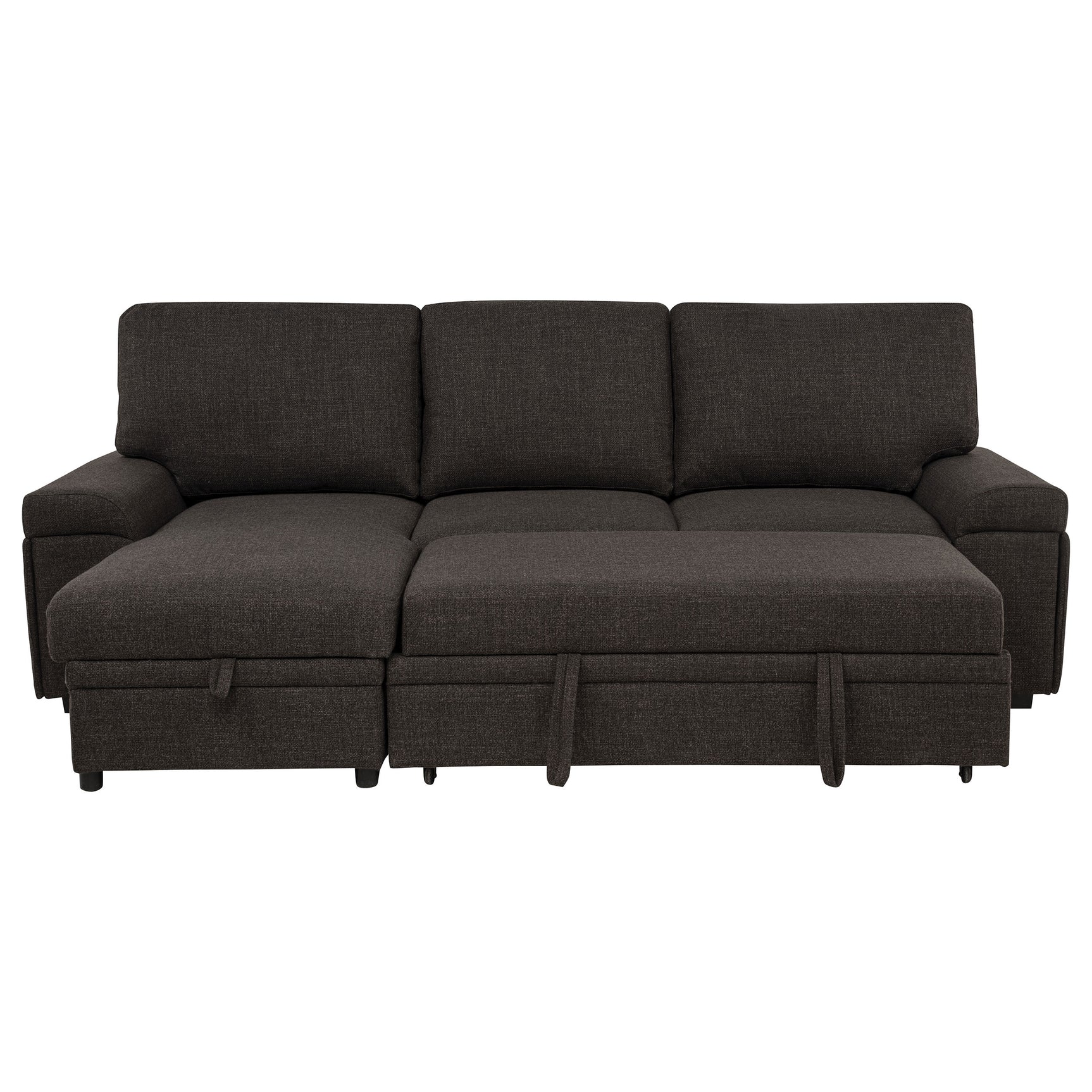 Demko Brown Sleeper Sectional Sofa with Speaker and Storage Chaise - Ornate Home