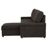Demko Brown Sleeper Sectional Sofa with Speaker and Storage Chaise - Ornate Home