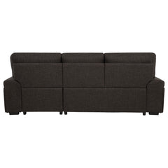 Demko Brown Sleeper Sectional Sofa with Speaker and Storage Chaise - Ornate Home