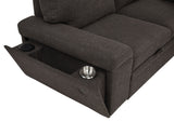 Demko Brown Sleeper Sectional Sofa with Speaker and Storage Chaise - Ornate Home