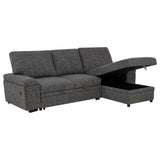 Demko Granite Sleeper Sectional Sofa with Speaker and Storage Chaise - Ornate Home
