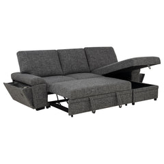Demko Granite Sleeper Sectional Sofa with Speaker and Storage Chaise - Ornate Home