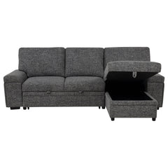 Demko Granite Sleeper Sectional Sofa with Speaker and Storage Chaise - Ornate Home