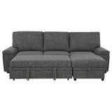 Demko Granite Sleeper Sectional Sofa with Speaker and Storage Chaise - Ornate Home