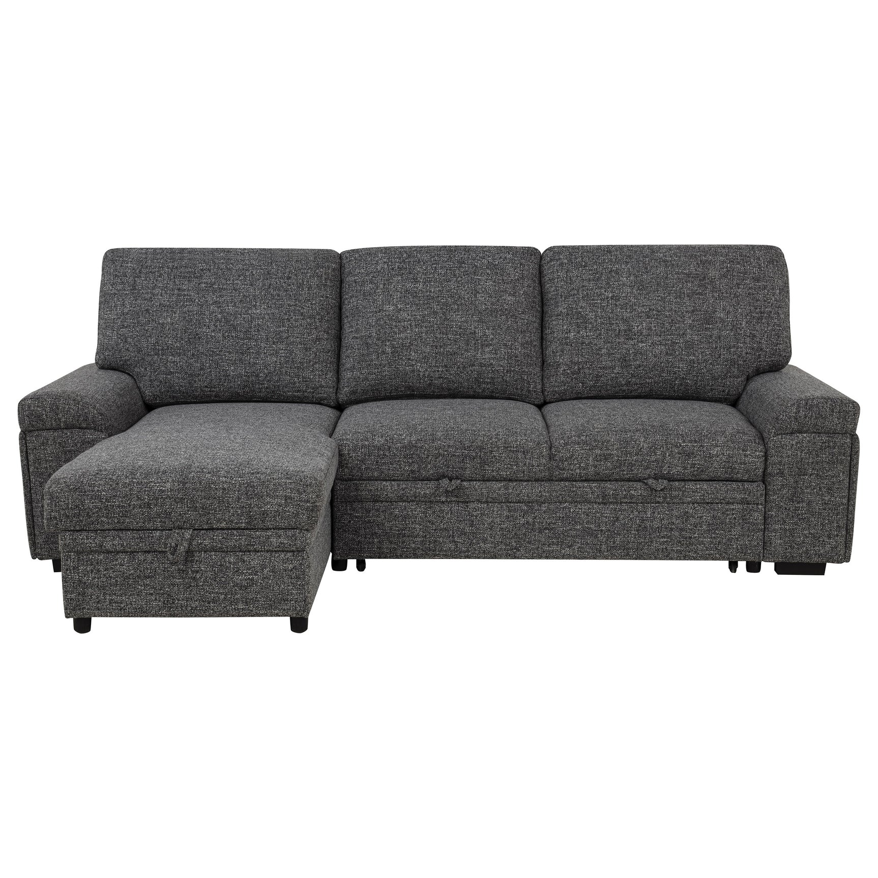 Demko Granite Sleeper Sectional Sofa with Speaker and Storage Chaise - Ornate Home