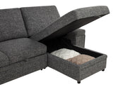 Demko Granite Sleeper Sectional Sofa with Speaker and Storage Chaise - Ornate Home