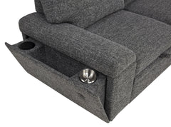 Demko Granite Sleeper Sectional Sofa with Speaker and Storage Chaise - Ornate Home