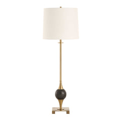 Dempsey Black/Brass Marble Buffet Lamp - Ornate Home