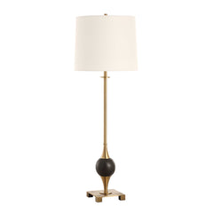 Dempsey Black/Brass Marble Buffet Lamp - Ornate Home
