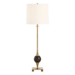 Dempsey Black/Brass Marble Buffet Lamp - Ornate Home