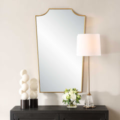 Demure Antique Gold Mirror - Ornate Home