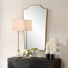 Demure Antique Gold Mirror - Ornate Home