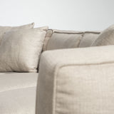 Denali Beige 121" Upholstered Wooden Frame Left Four Seater Sectional - Ornate Home