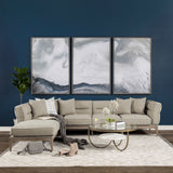 Denali Beige 121" Upholstered Wooden Frame Left Four Seater Sectional - Ornate Home