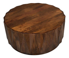 Denali Brown Round Cocktail Table - Ornate Home