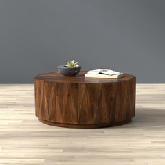 Denali Brown Round Cocktail Table - Ornate Home