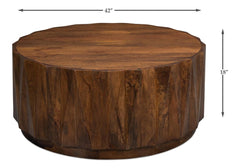Denali Brown Round Cocktail Table - Ornate Home