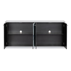 Denali White/Gray Four-Door Sideboard - Ornate Home